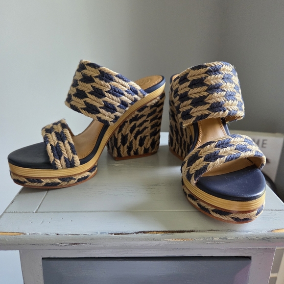 NIB Tory Burch Lola 100-mm sandal- Jute - Picture 3 of 10